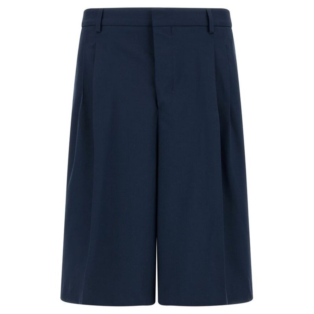 Ami Paris Men Fresh Wool Bermuda Shorts